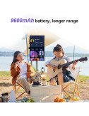Smart TV Portable 27 pouces, caméra intégrée Android 13, écran tactile