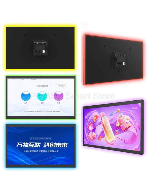 Écran tactile 10.1 pouces, moulage sans fil, montable au mur, moniteur