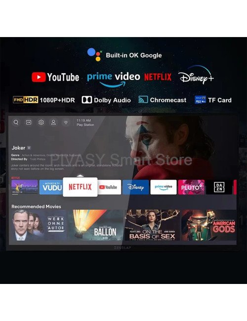 Moniteur Portable Smart TV écran tactile 18.5 pouces FHD Google divert