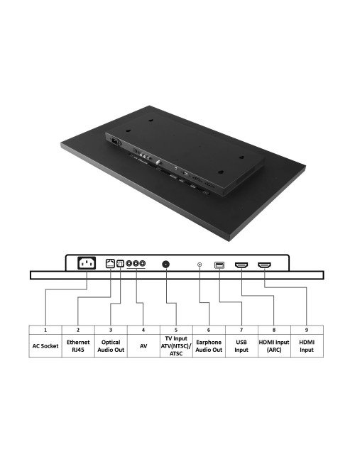 Souria 32 pouces 4K UHD écran tactile complet miroir intelligent Andro