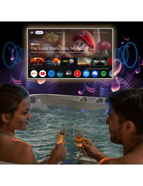 TV intelligente avec miroir de courtoisie moderne avec 4K Ultra HD Sou