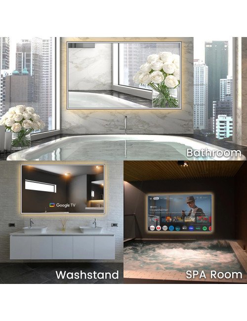 TV intelligente avec miroir de courtoisie moderne avec 4K Ultra HD Sou