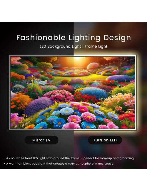 TV intelligente avec miroir de courtoisie moderne avec 4K Ultra HD Sou