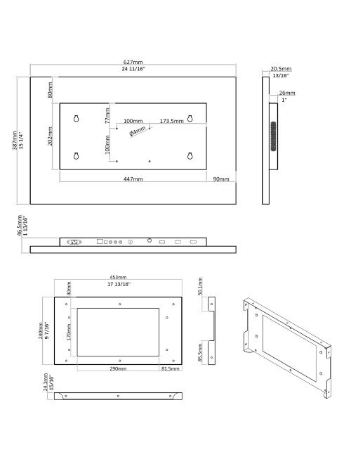 Soulaca-Smart Mirror TV, écran tactile HD 1080P, WiFi intégré, Bluetoo