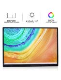 Moniteur TV portable tactile 2K de 10,5 pouces pour films, soirées à d