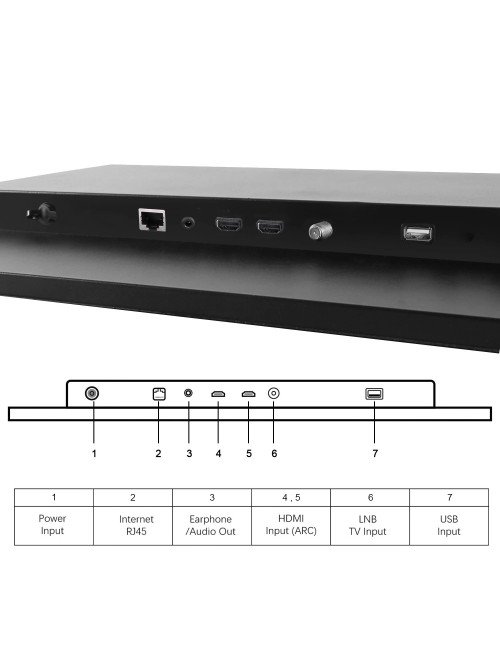 Souria 32 pouces miroir intelligent écran tactile FHD LED TV résistant