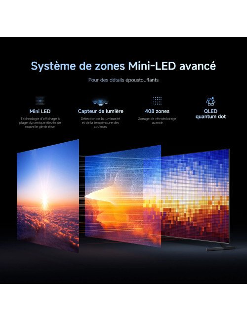 Officiel Xiaomi TV S Pro Mini LED 55 2026 | Système de zones Mini-LED 
