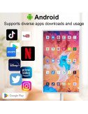 Téléviseur intelligent portable de 32 pouces, écran tactile 60 Hz 1080