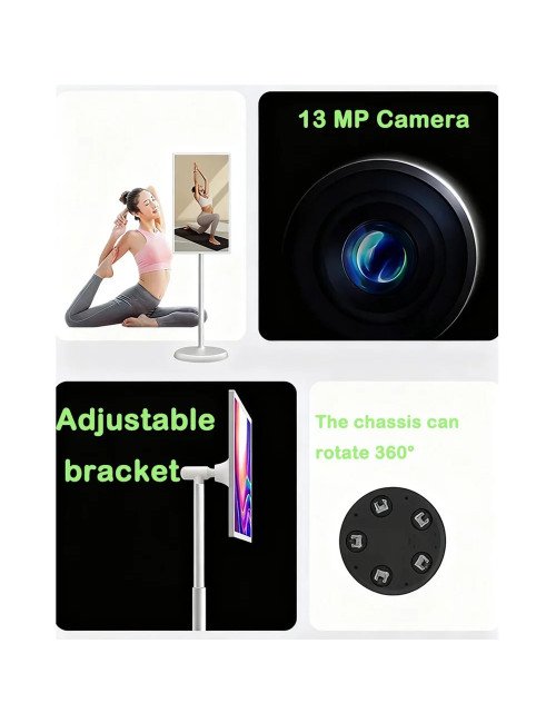 Téléviseur intelligent portable de 32 pouces, écran tactile 60 Hz 1080