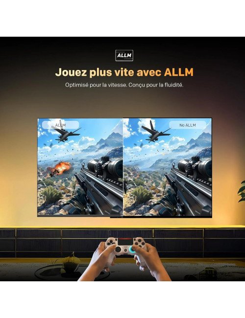 METZ QLED TV 43 pouces 4K télévision LED intelligente Google Tele HDR 