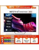 METZ QLED + 4K UHD Smart TV 43 pouces avec Google TV et écran mat anti