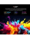 METZ QLED + 4K UHD Smart TV 43 pouces avec Google TV et écran mat anti