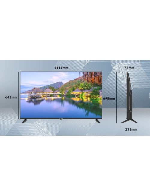 TV LED Kiano Elegance TV 50" 4K UHD Smart Tv WiFi Miracast PVR