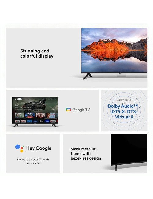 Xiaomi TV A 32, taille compacte avec écran coloré, son dynamique avec 