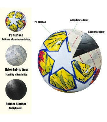Ballons De Football De haute qualité, taille officielle 5, matériau PV