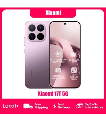 Smartphone Xiaomi 17T 5G 12 Go 256 Go 512 Go NFC MediaTek Dimensity 85