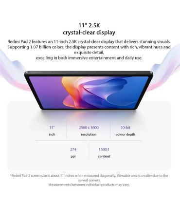 Tablette PC Xiaomi Redmi Pad 2 4 Go/128 Go 6 Go/128 Go 8 Go/256 Go Bat