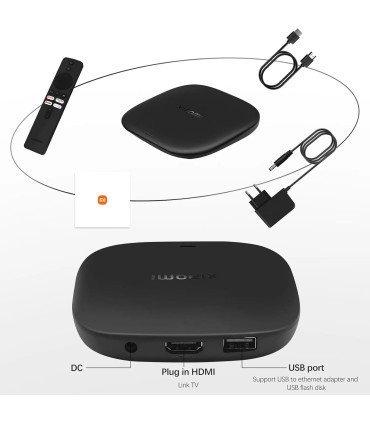 Boîtier TV intelligent Xiaomi TV Box S 3ème génération 4K Ultra HD 32 