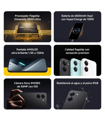 Smartphone POCO X8 Pro 5G 8 Go 256 Go 12 Go 512 Go NFC, processeur Dim