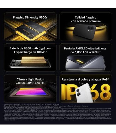 Smartphone POCO X8 Pro MAX 5G 12 Go 256 Go 512 Go NFC Dimensity 9500s 