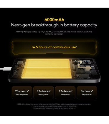 POCO X7 Pro 5G NFC 256 Go 12 Go 512 Go Dimensity 8400-Ultra Écran 6,67