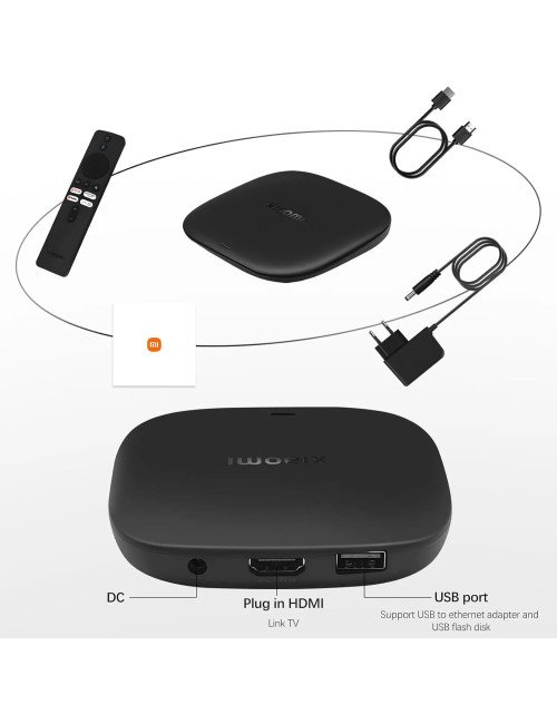 Boîtier TV intelligent Xiaomi TV Box S 3ème génération 4K Ultra HD 32 