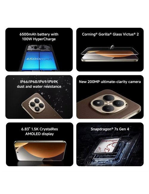 Smartphone Xiaomi Redmi Note 15 Pro Plus 5G 8 Go 256 Go 12 Go 512 Go N