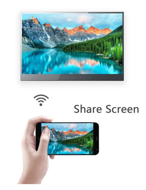 Soulaca-SmartTV étanche miroir, 22 pouces, 1080P HD, panneau intégré, 